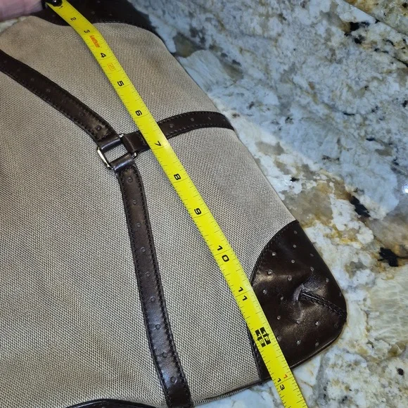 GUCCI Hand Bag Sherry Line Inter Locking SilverW:12.2" H: 7.9" D: 1.6"drop 7"